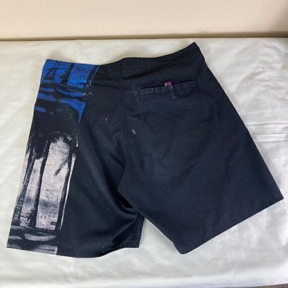 Swim Shorts Trunks Mens Board Size 40 32 Black Surf Beach Swimming Swimwear - Picture 4 of 11
